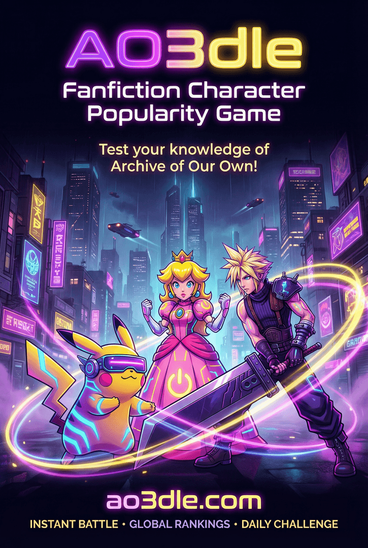 AO3dle - Fanfiction Character Popularity Game image 1