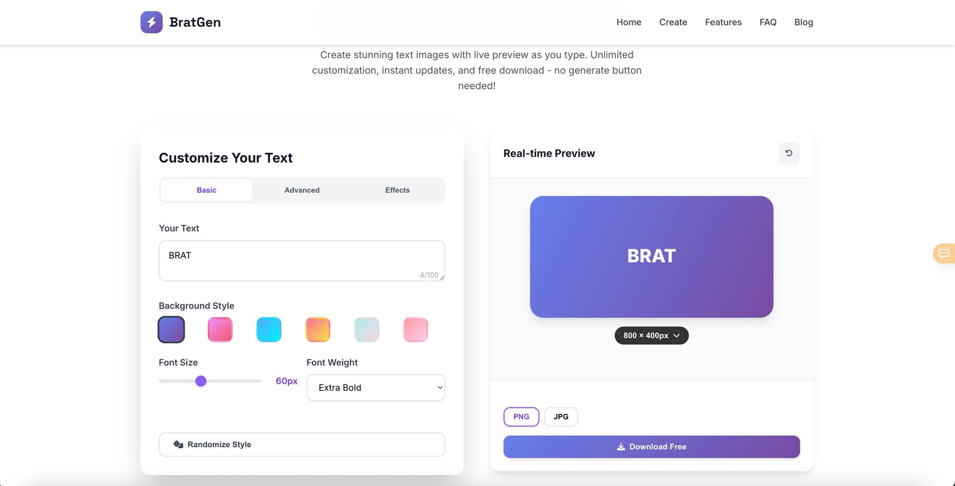 Brat Text Generator - Free Text Image Creator image 2