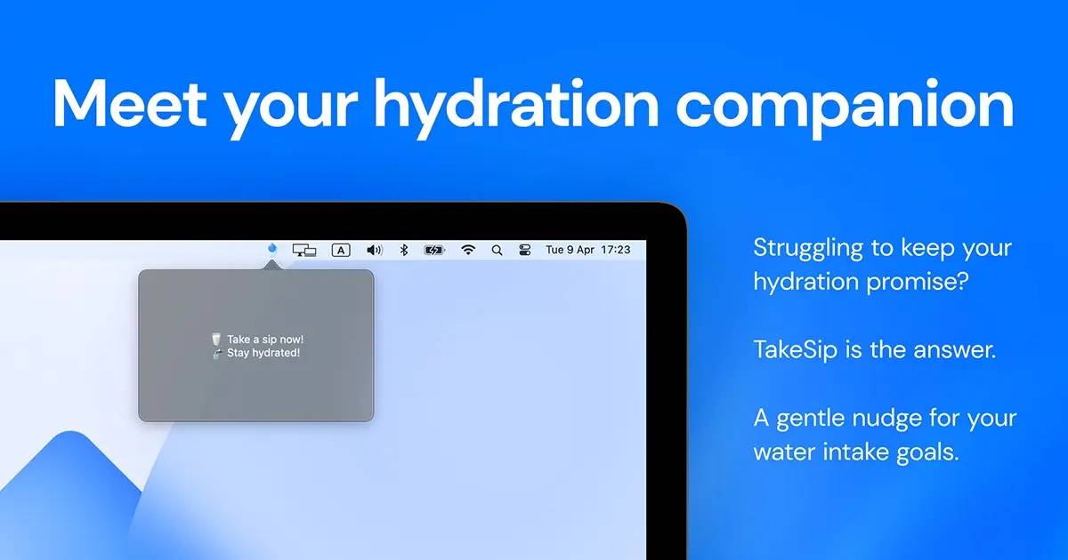 TakeSip - Best macOS Water Reminder App image 1