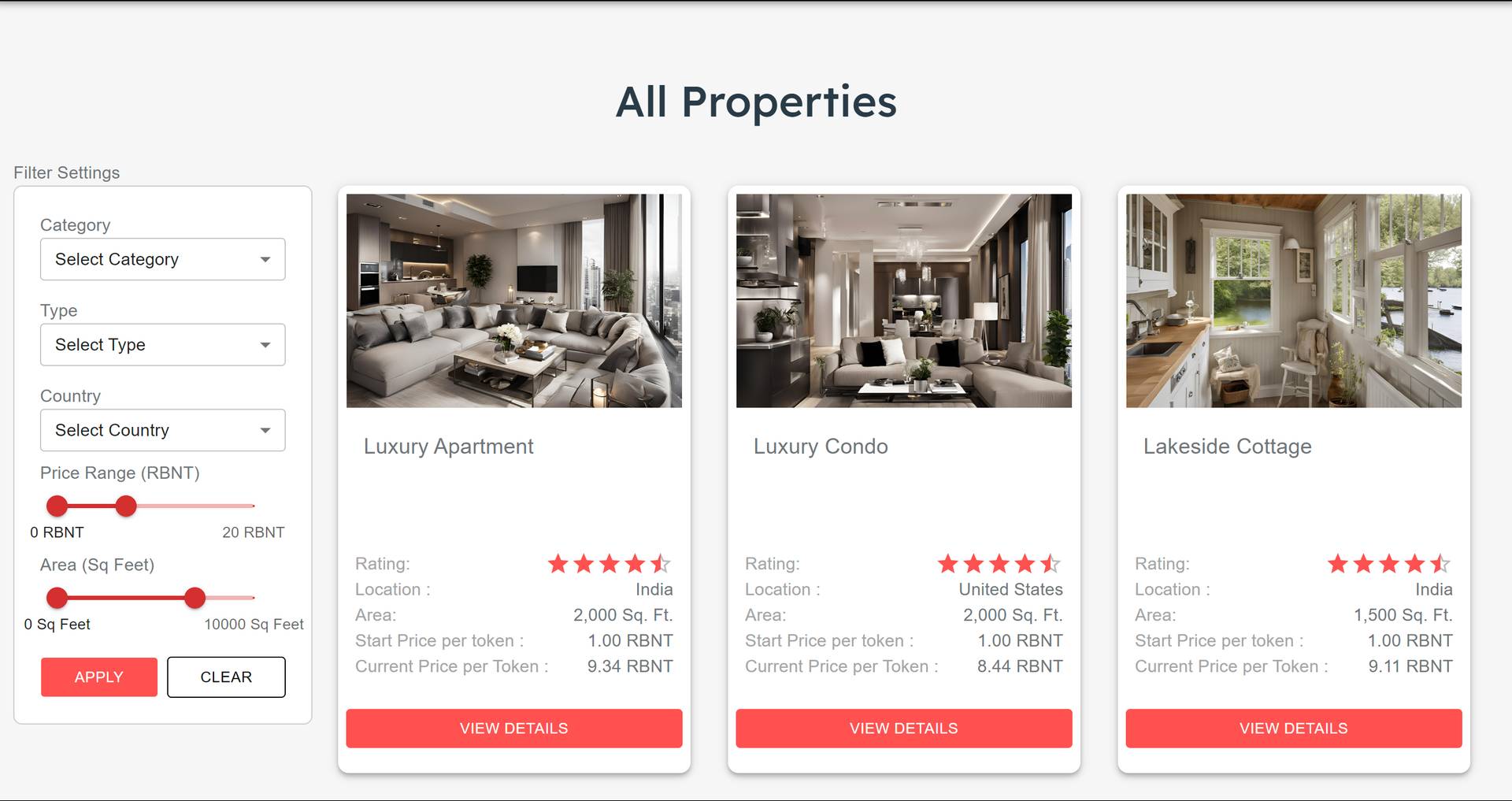 Real Estate Marketplace Dapp