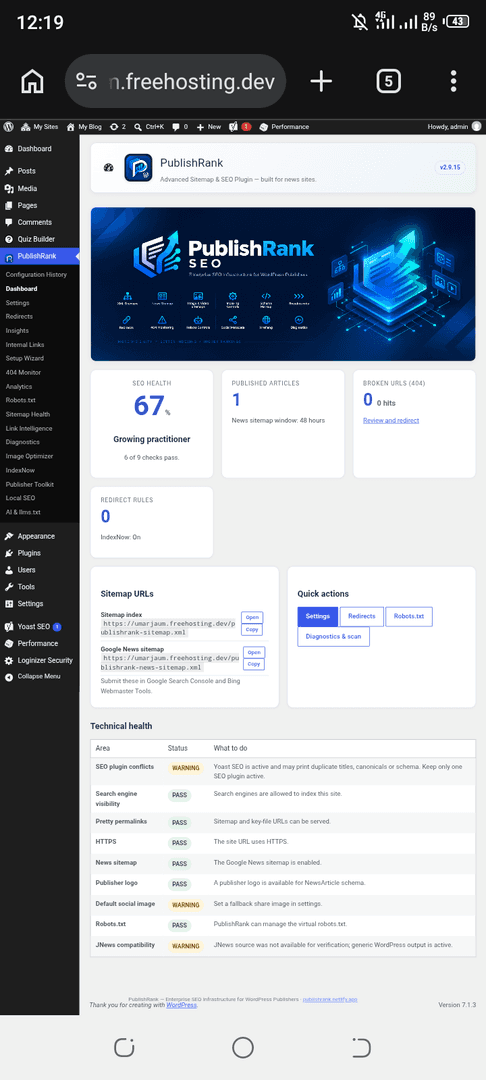 PublishRank | WordPress SEO Plugin for News image 1