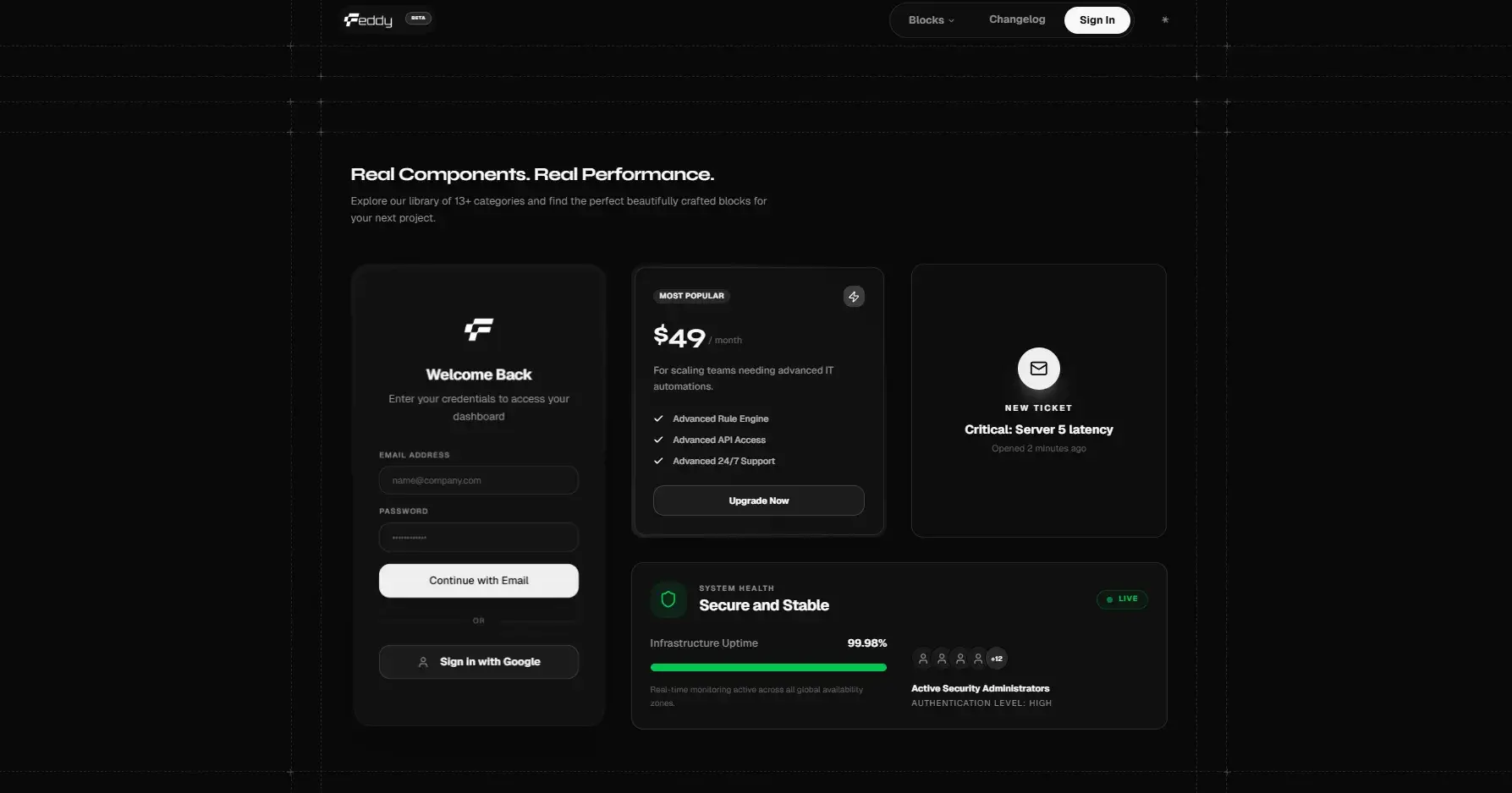 Freddy UI v0.1.0 — Real Engagement, Built-In