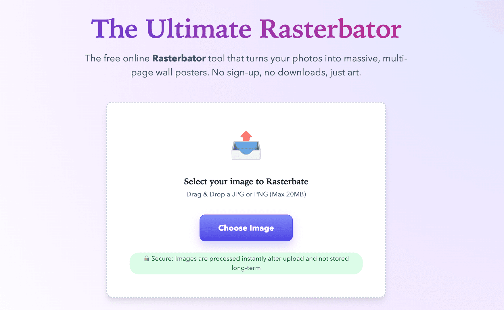 Rasterbator Online - Free Wall Art Generator image 1