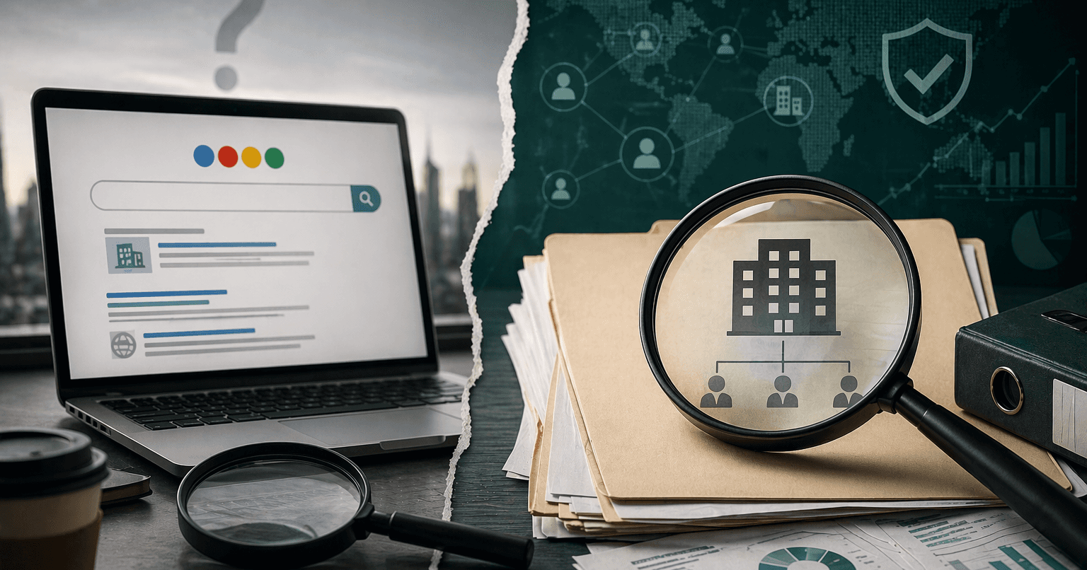 Why Google Is Not Enough for B2B Due Diligence