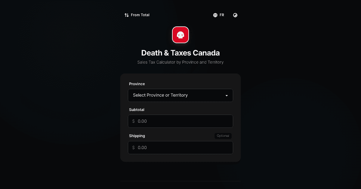 Death & Taxes Canada image 1