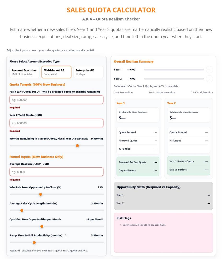 Sales Quota Calculator image 2
