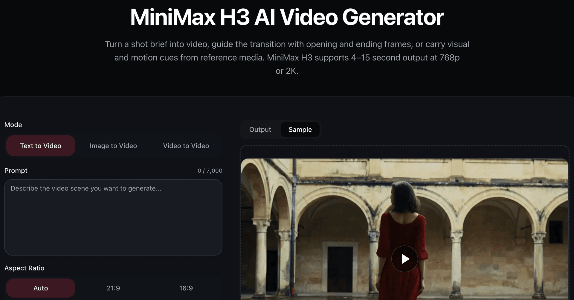Max H3 - MiniMax H3 Max AI Video Generator image 1