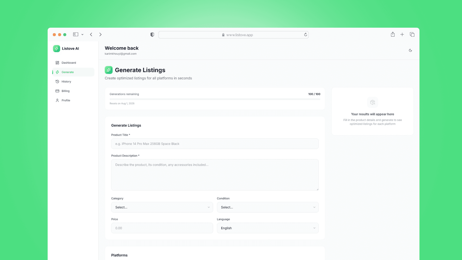 AI-Powered Product Listing Generator image 3