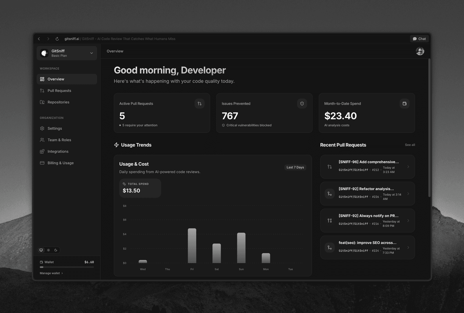 GitSniff - AI Code Review, pay per use image 2