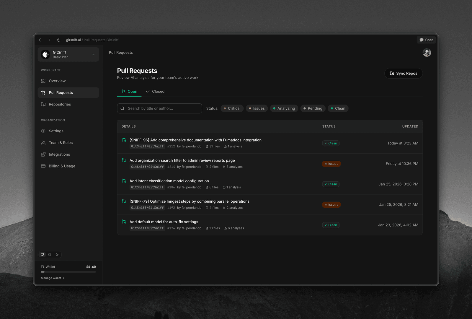 GitSniff - AI Code Review, pay per use image 3