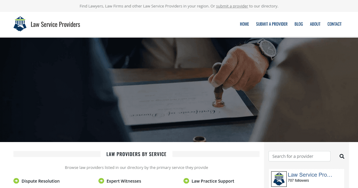 Law Service Providers Directory image 1