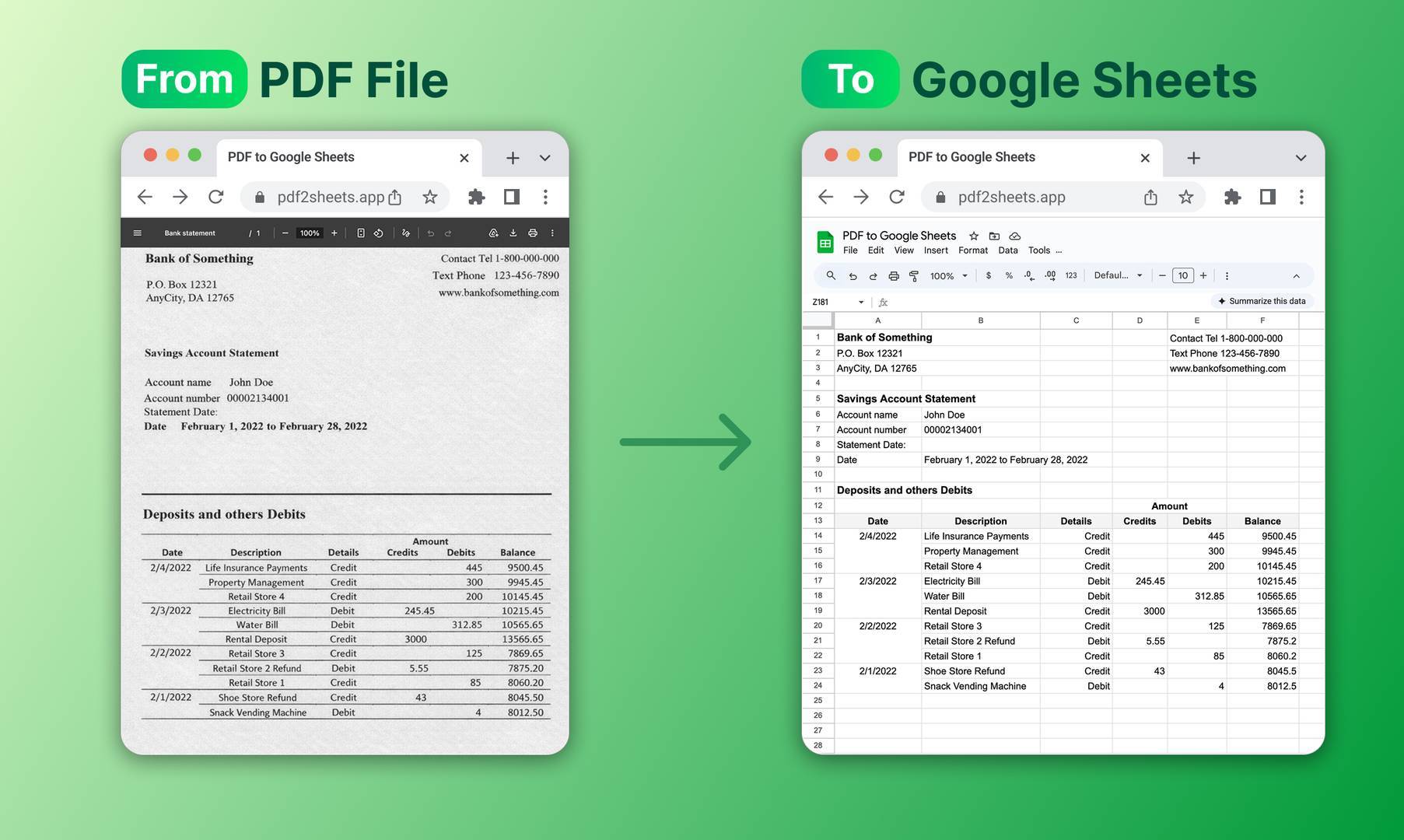 PDF to Google Sheets image 2