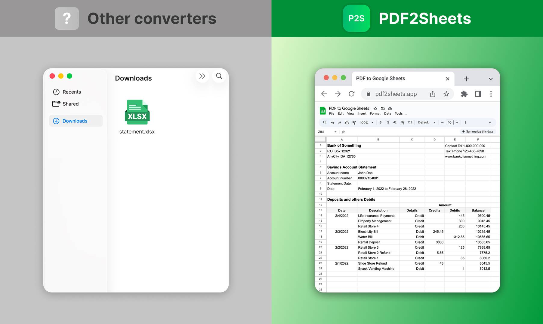 PDF to Google Sheets image 4