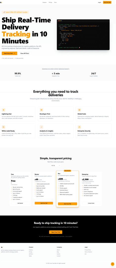 Track That Ride - Last Mile Logistics image 3
