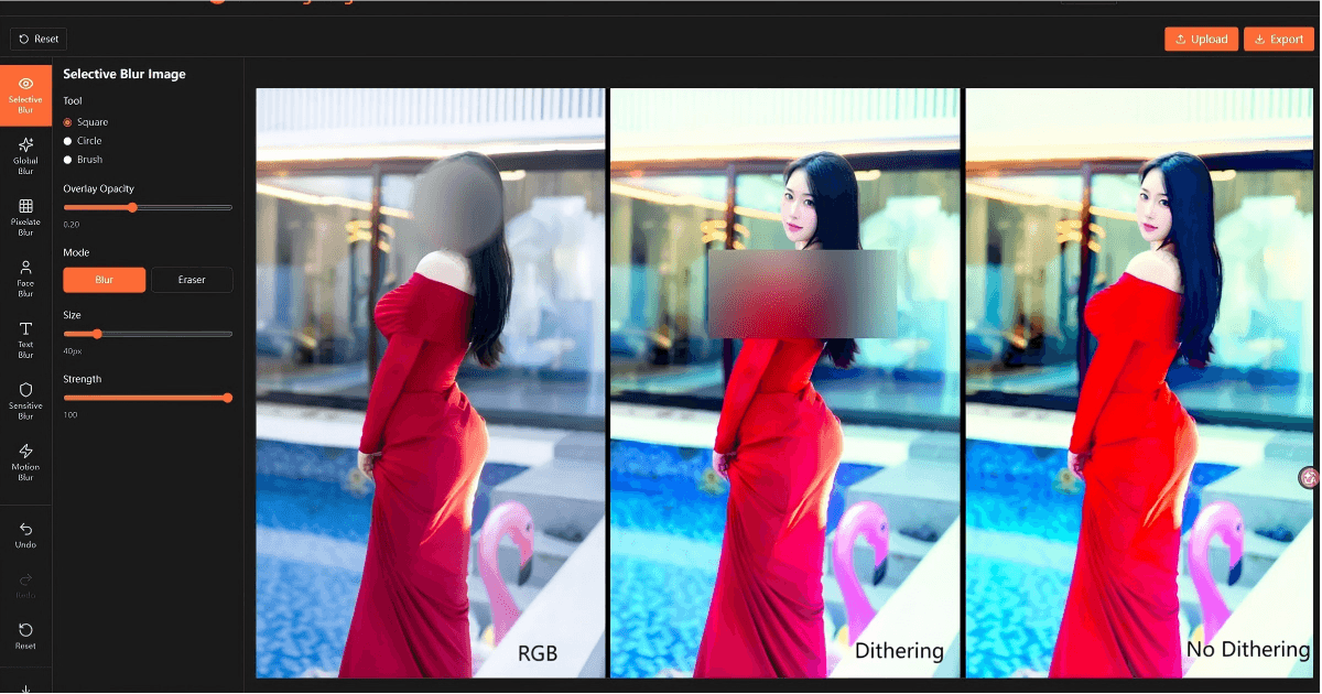 Blur Image Online Tool image 2