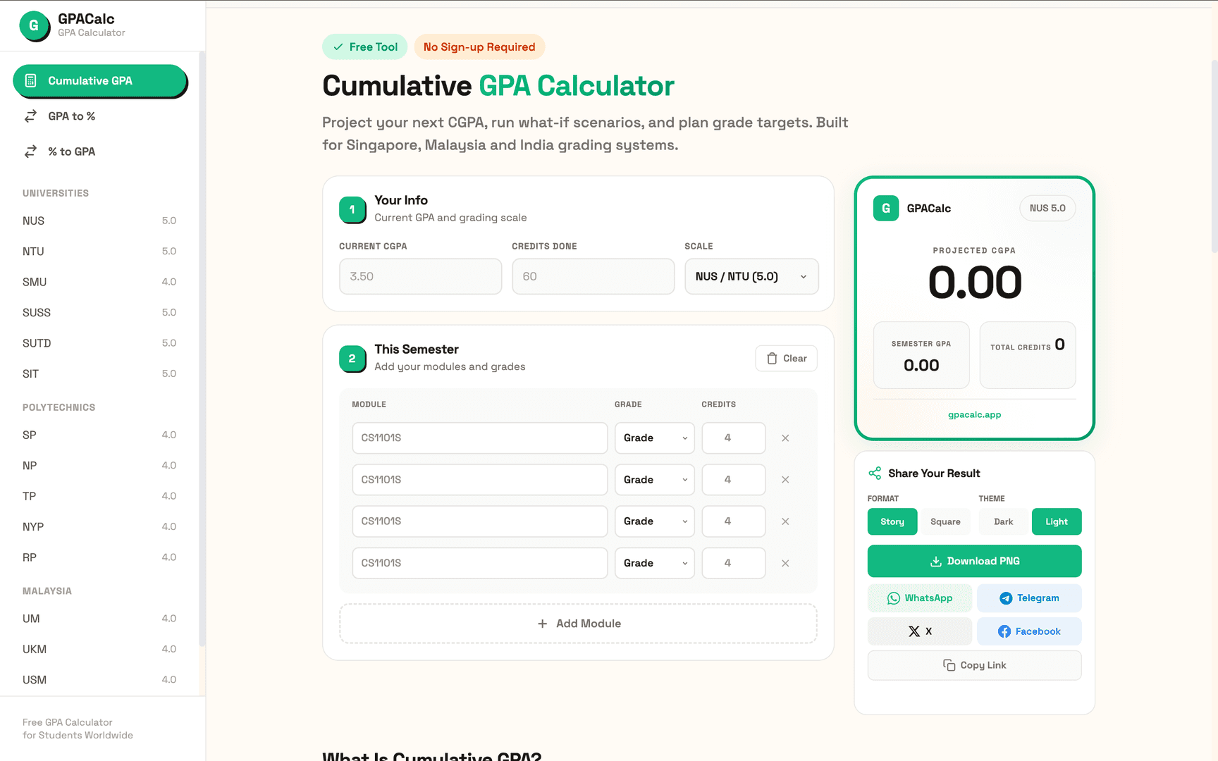 gpacalc - cgpa calculator image 1