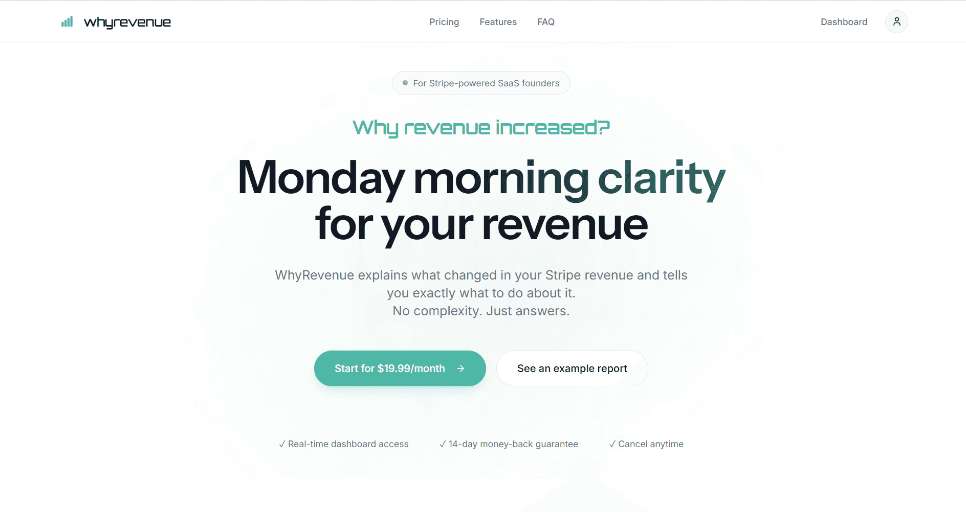 whyrevenue - Understand Your Stripe Revenue image 1