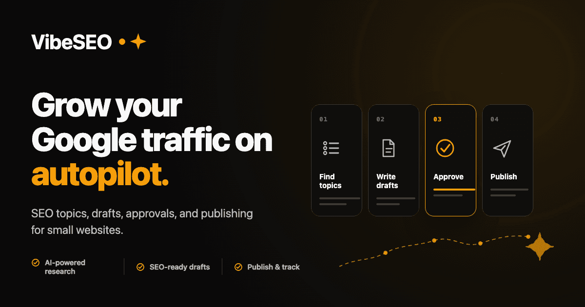VibeSEO — AI SEO agent for your website image 1