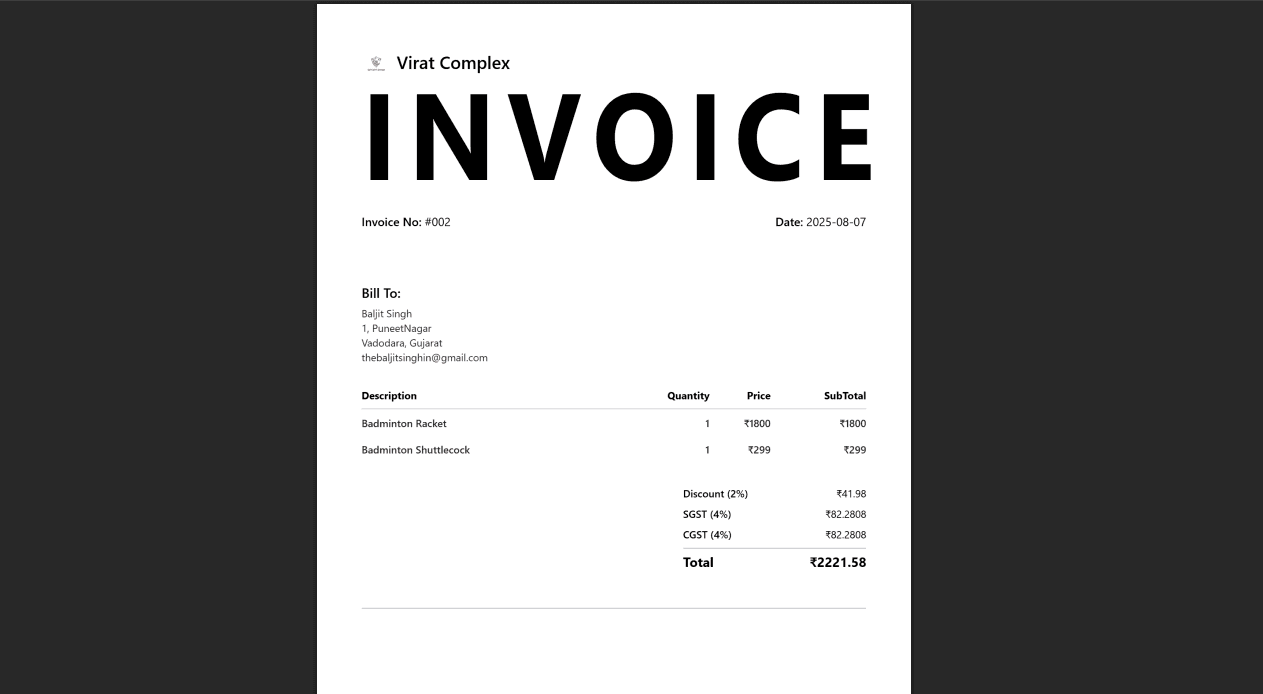 Invoice Generator Tool image 4