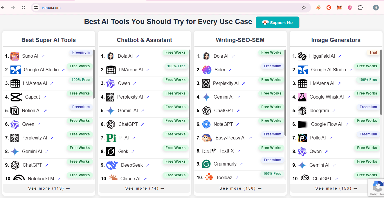 iSEO AI – Free AI Tools Directory image 3