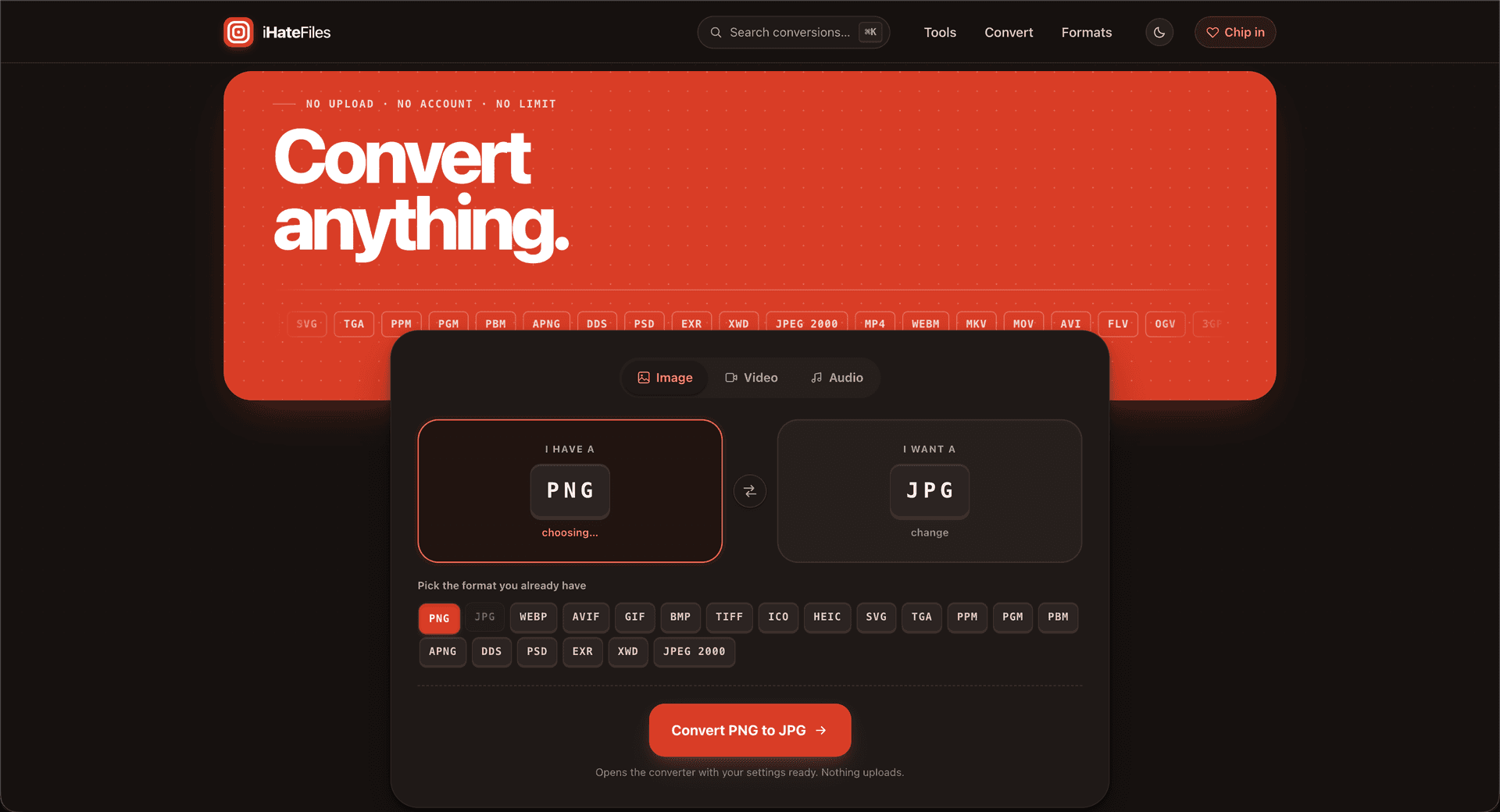 iHateFiles – Free, Private File Converter image 1