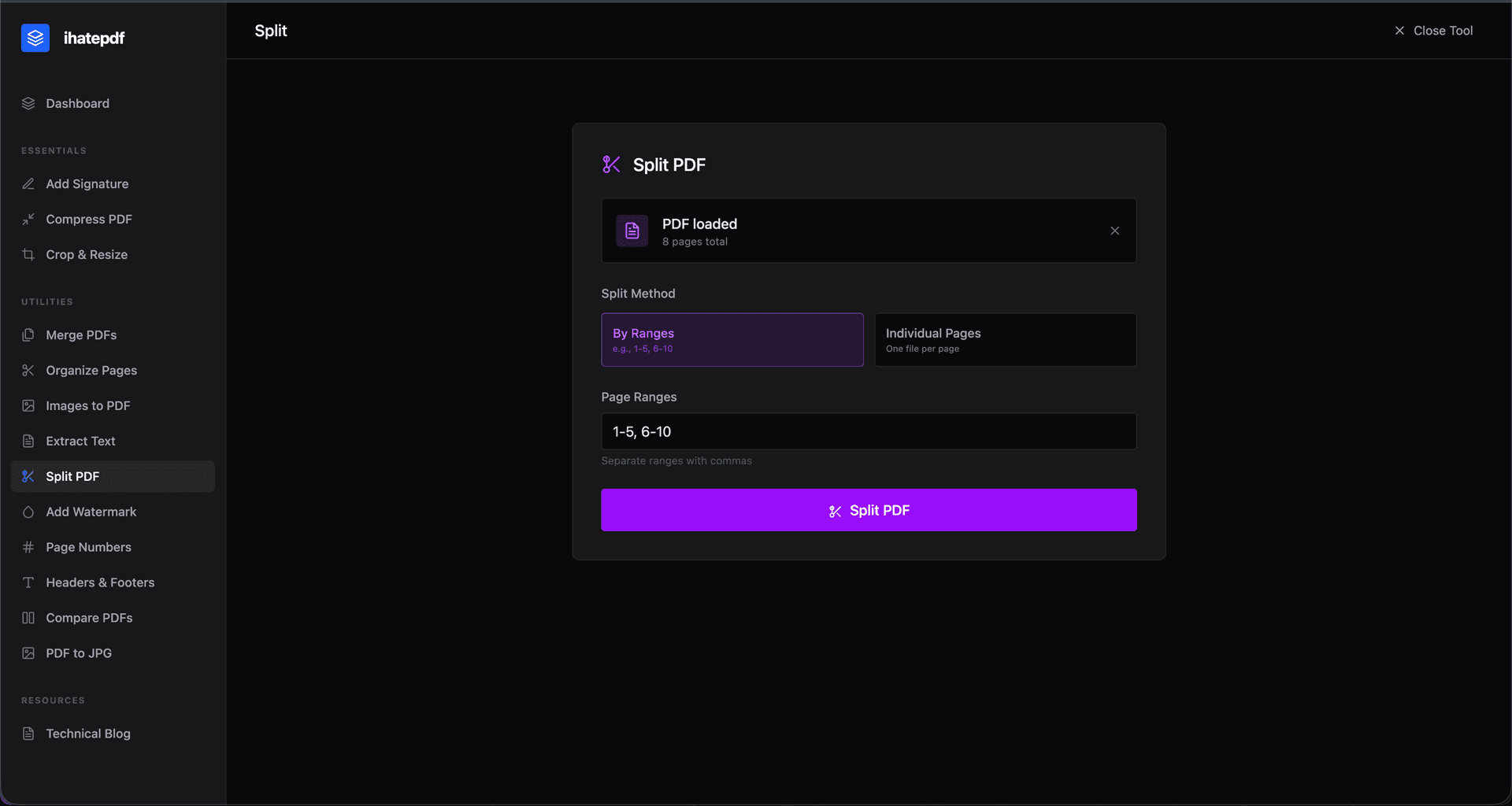 ihatepdf - Privacy-First PDF Toolkit image 4