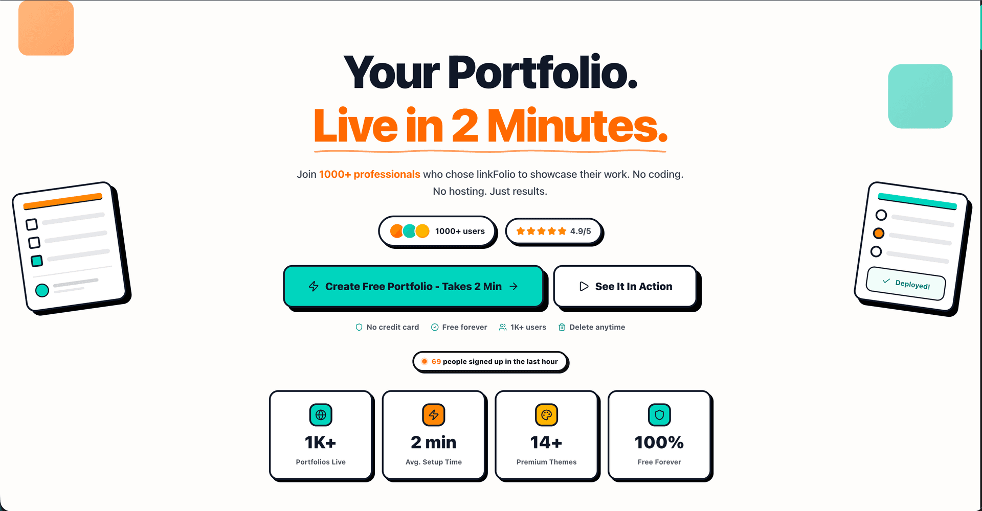 linkFolio.cv – Resume to Portfolio in 2 mins image 2