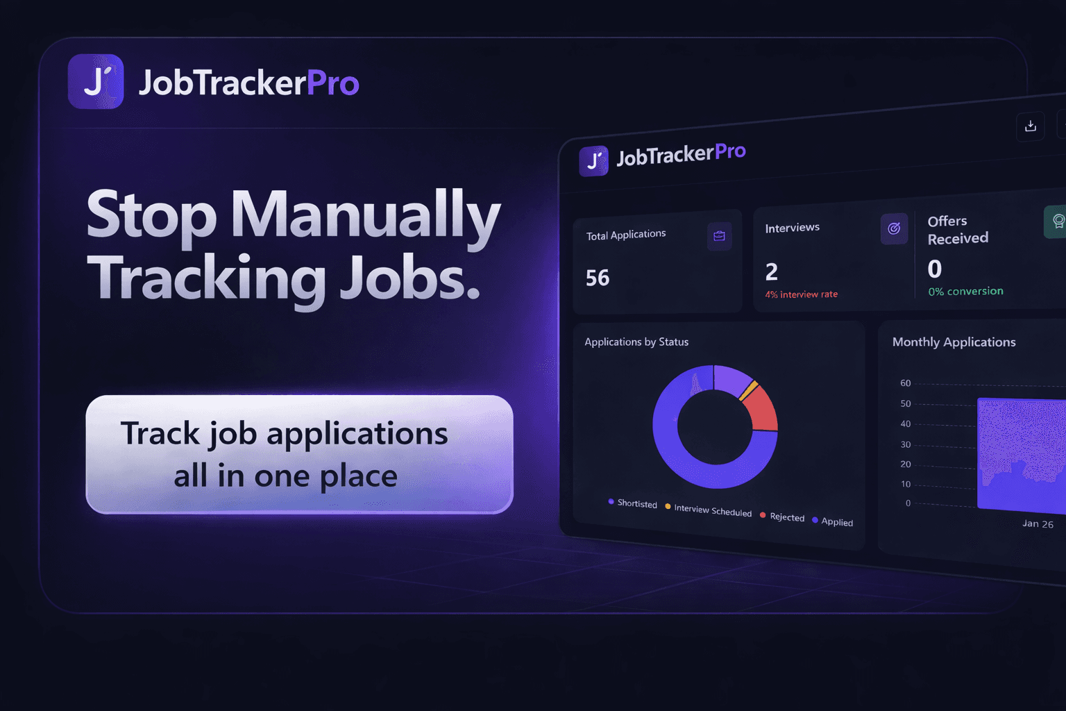 JobTrackerPro - AI-Powered Job Tracking image 2