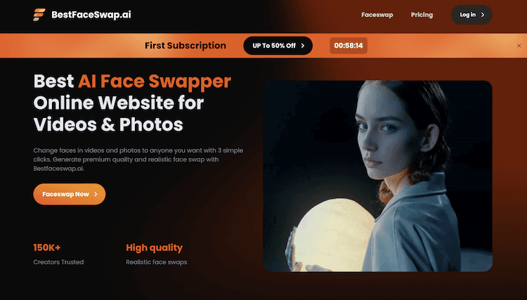 Professional Face Swap Online Website image 2