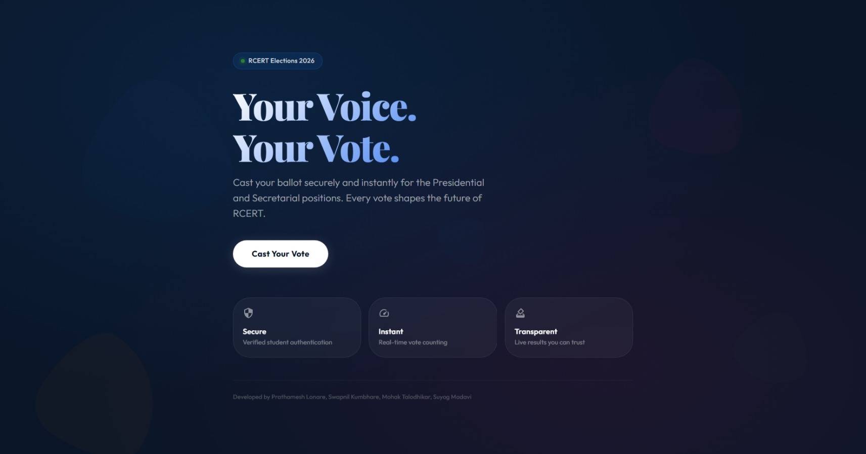 Online voting system