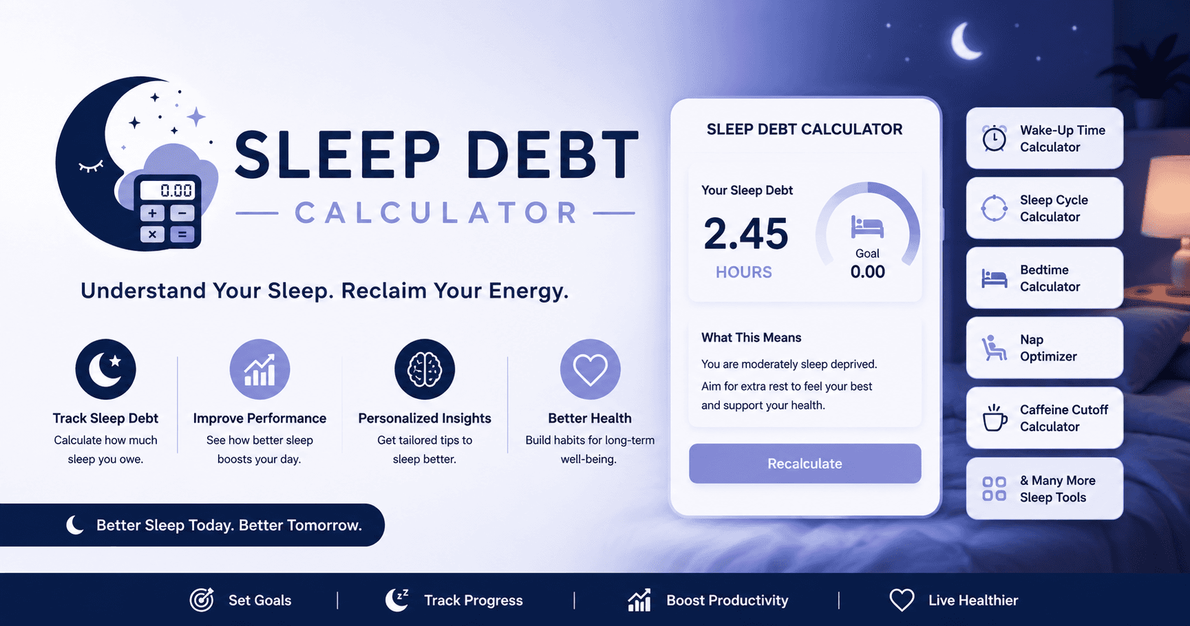 Sleep Debt Calculator image 1