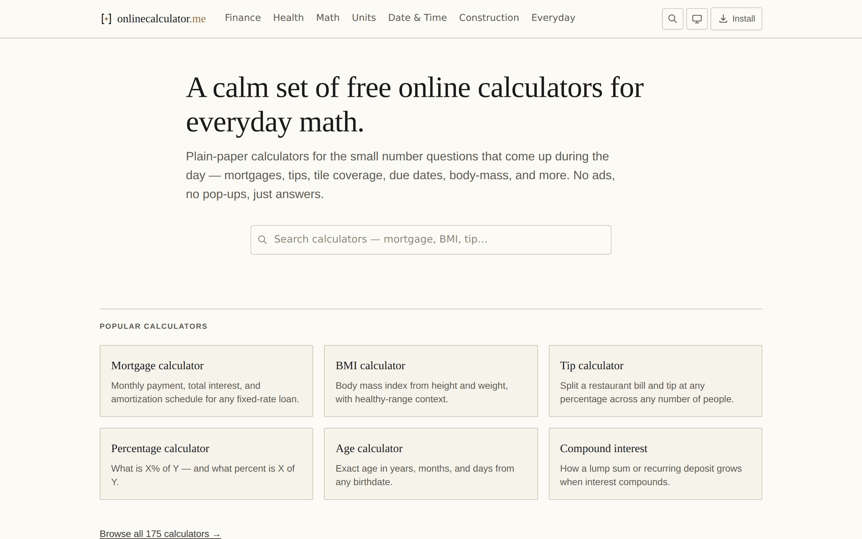 OnlineCalculator.me image 1