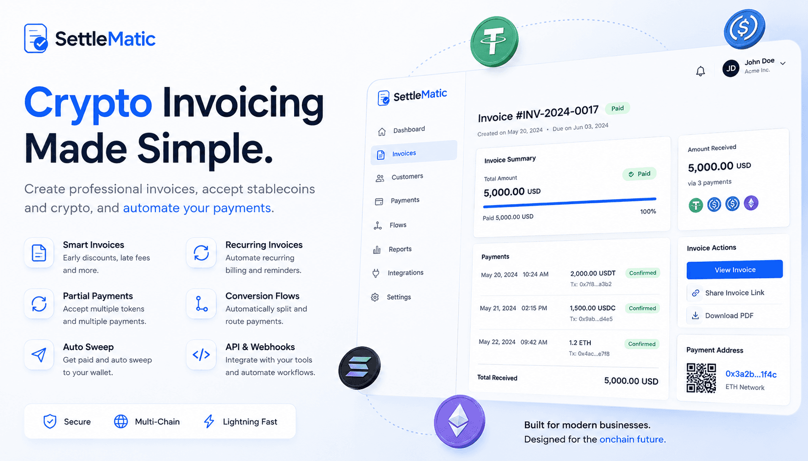 SettleMatic - Crypto Invoicing Solution image 2