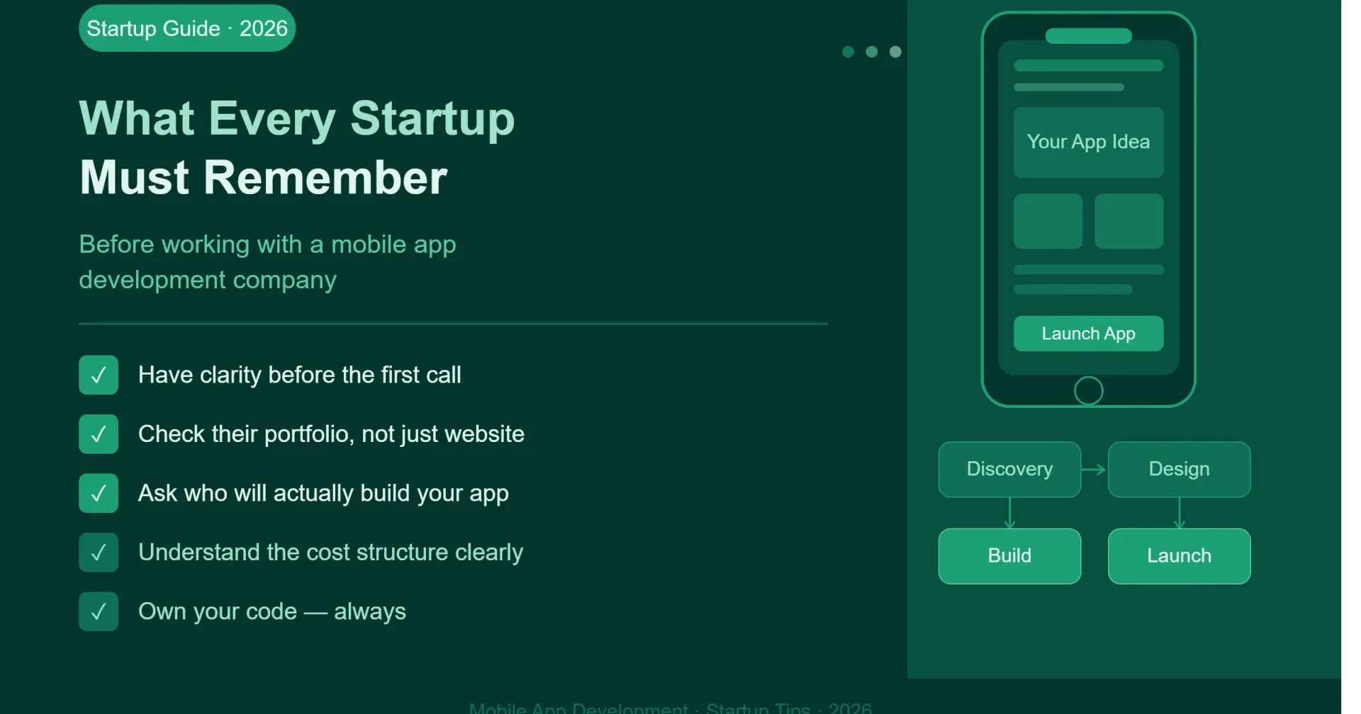 What Every Startup Must Remember Before Working With a Mobile App Development Company
