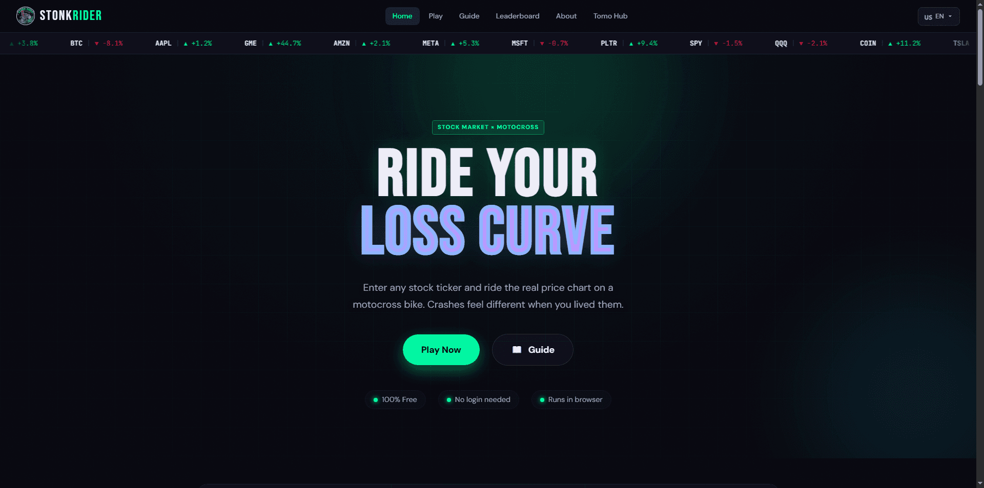StonkRider — Ride Any Stock Chart image 1