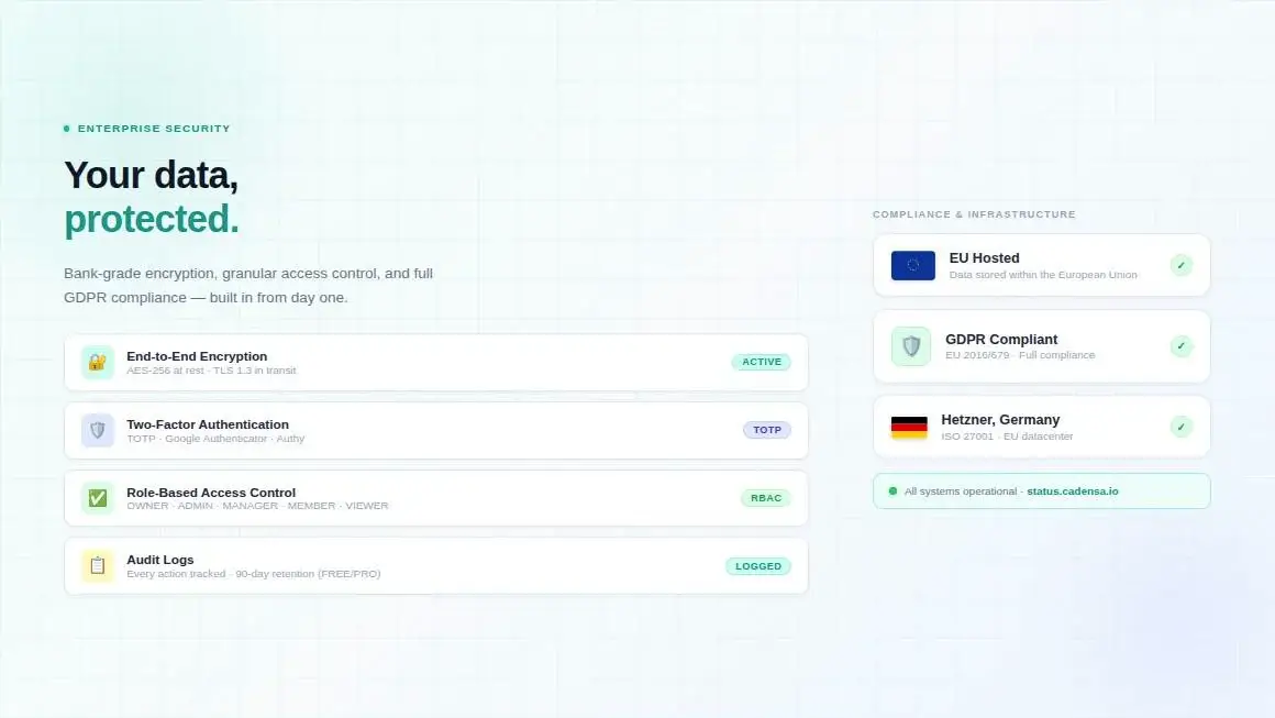 Cadensa — EU-native Time Tracking for Agencie image 3