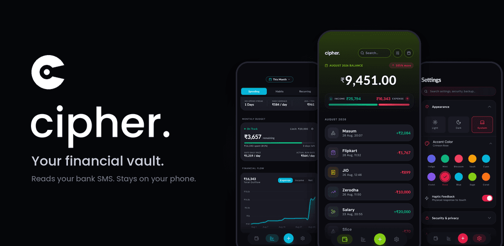 Cipher: Offline Money Manager image 1
