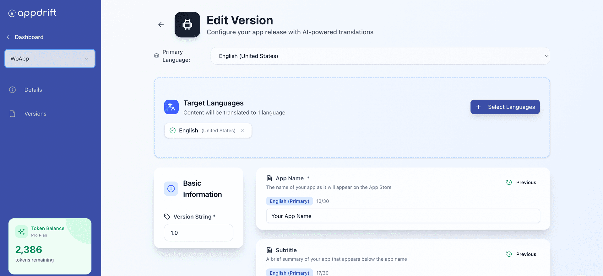 AppDrift - AI-Powered Global App Localization image 3