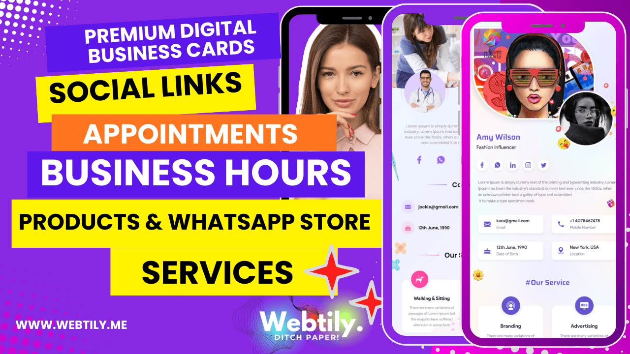 Webtily - Smart digital business cards Maker image 1