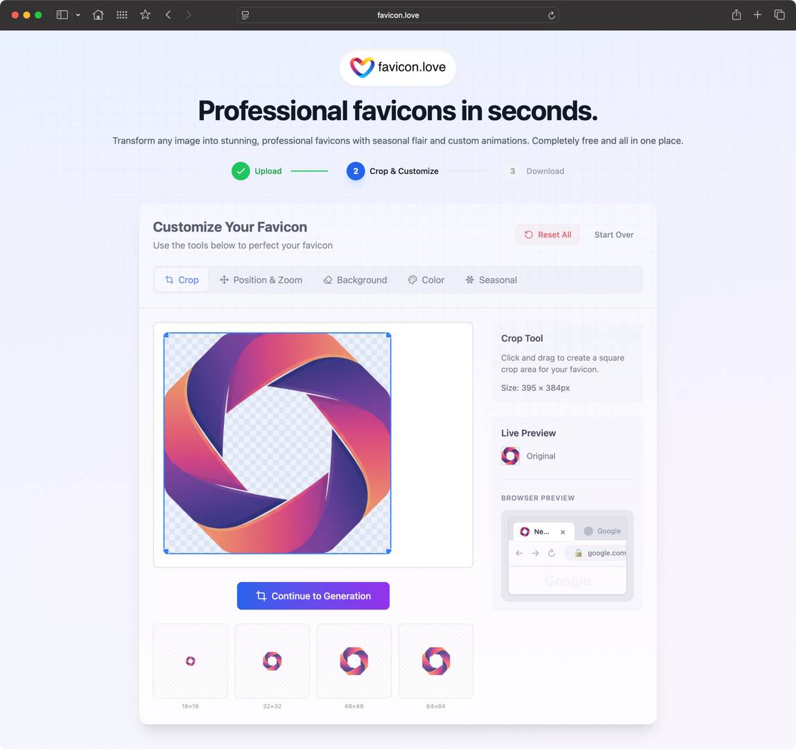 favicon.love - Professional Favicon Generator image 2