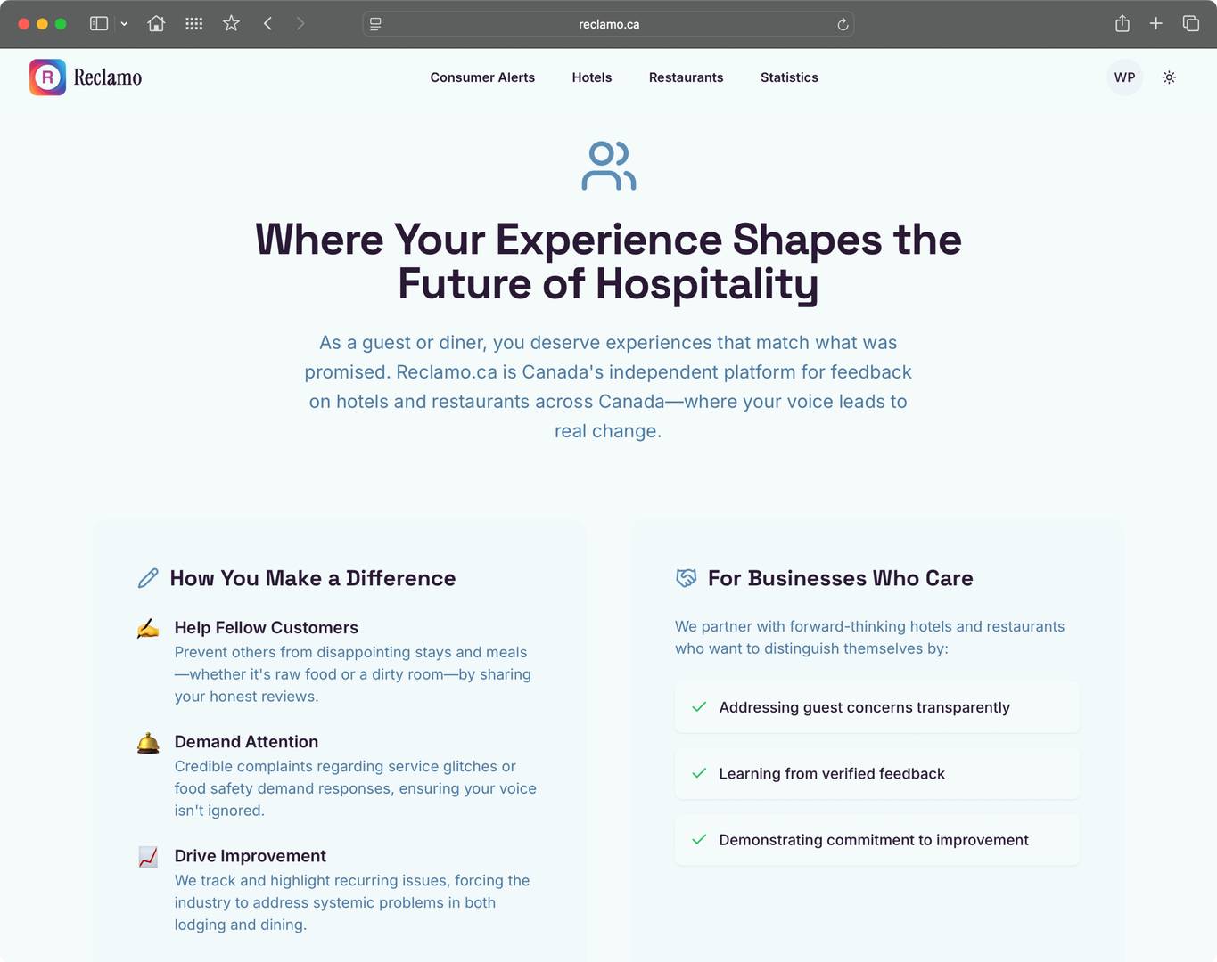 Reclamo: Your Experience Shapes Hospitality image 5