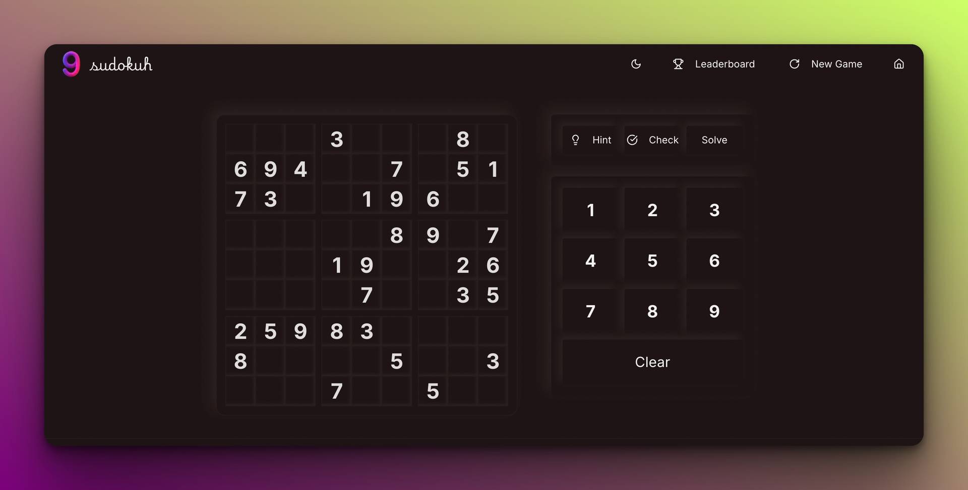 Sudokuh — Free Open-Source Sudoku Game image 2