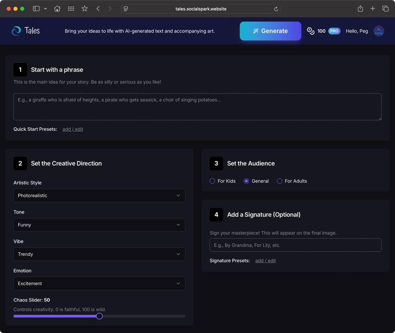 Tales – Turn Any Phrase Into a Visual Tale! image 2