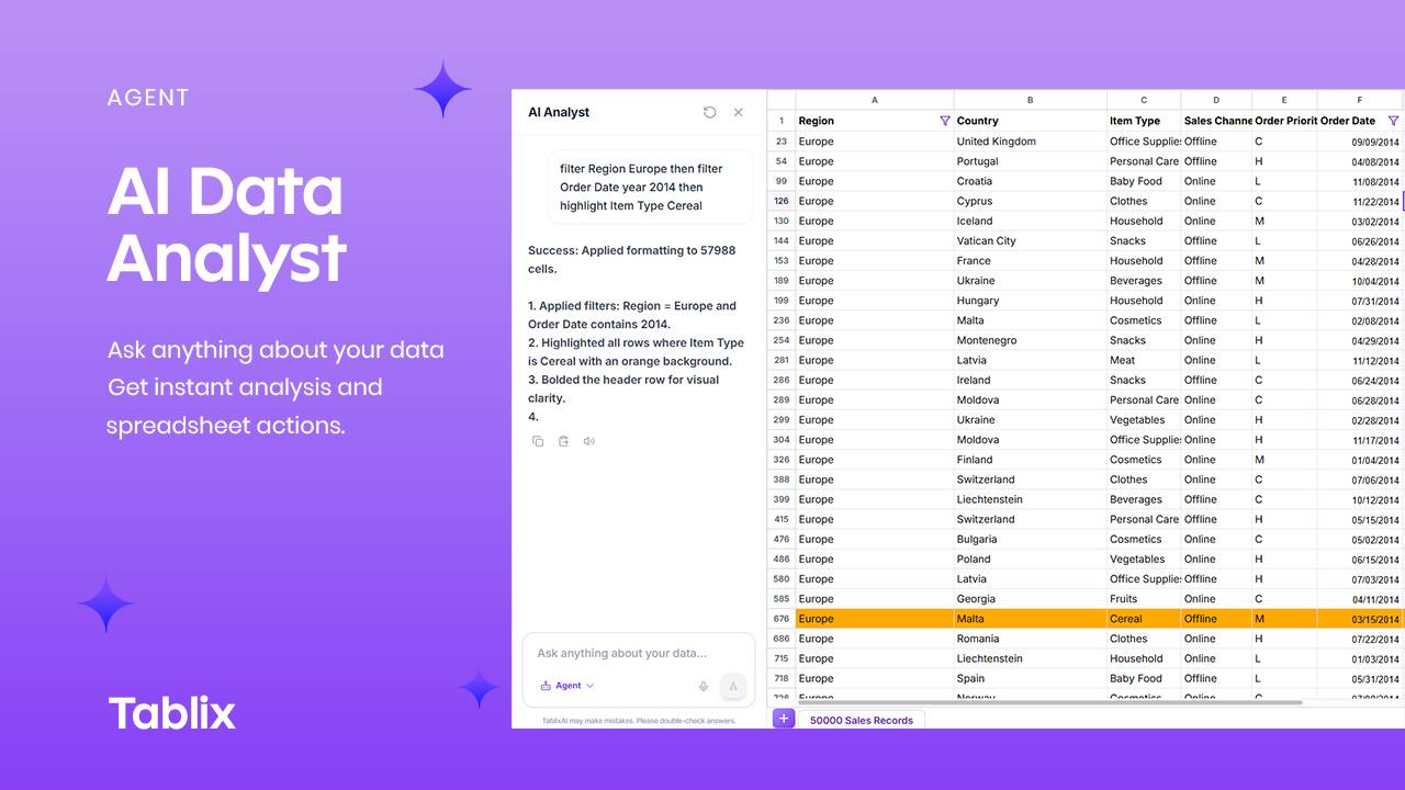 Tablix: The Modern AI Spreadsheet image 3