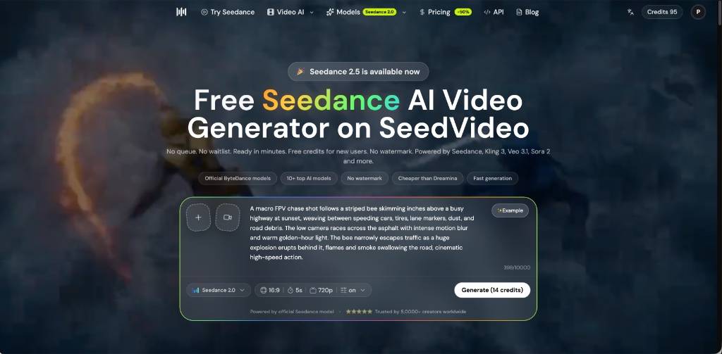 Seedance AI Video Generator image 1