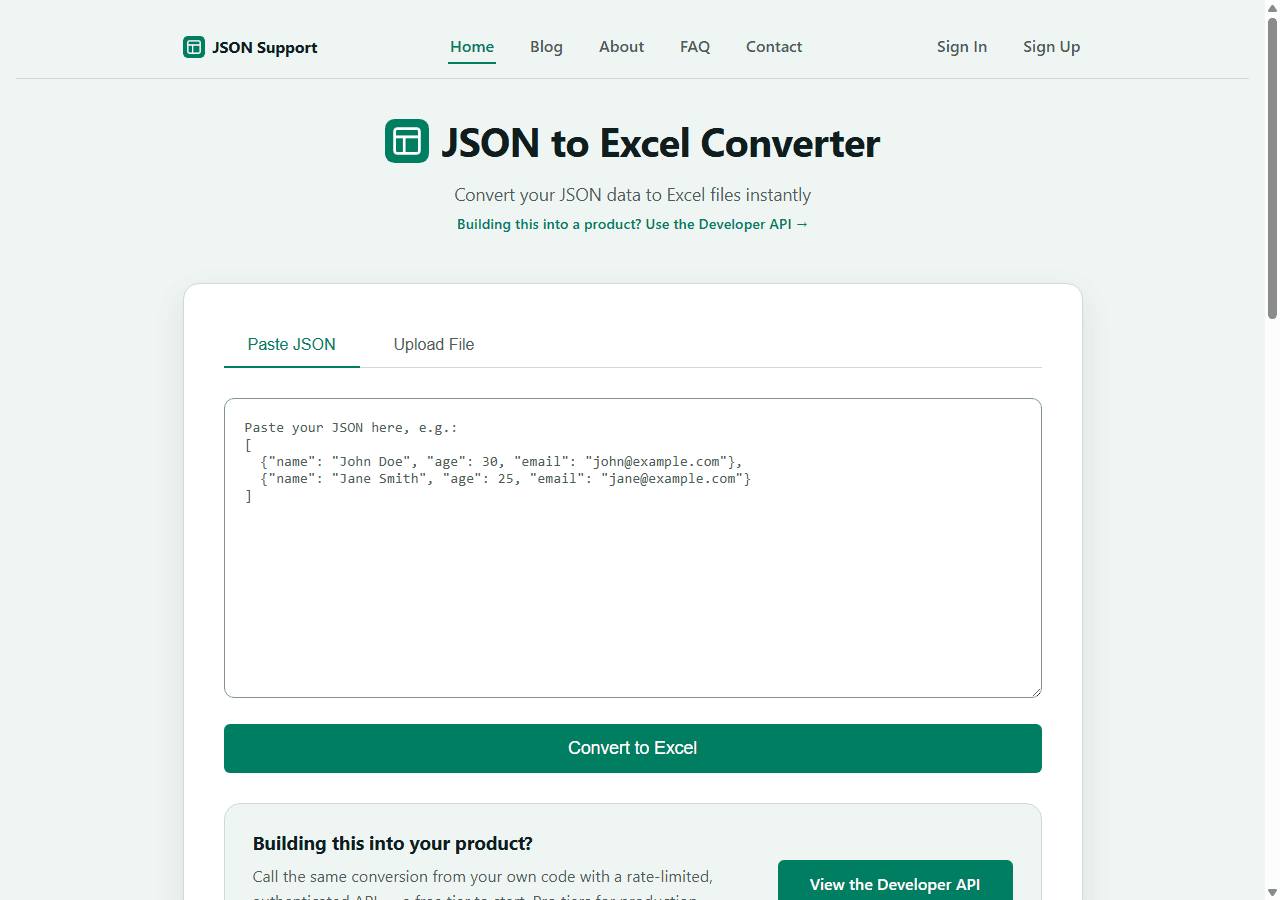 JSON Support image 1