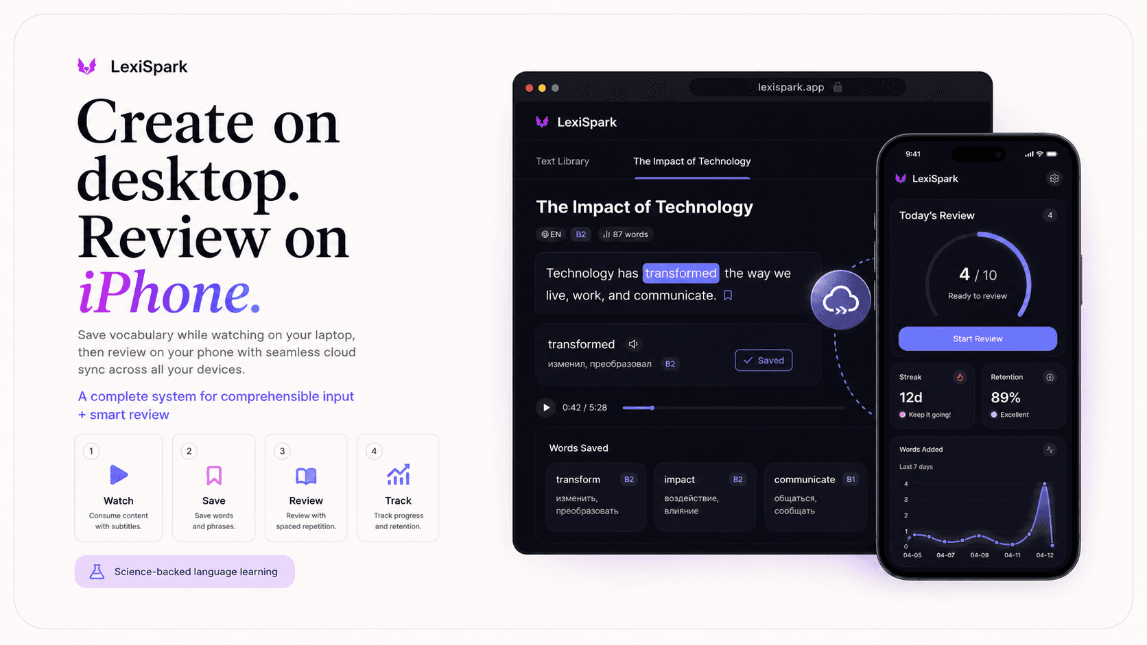 LexiSpark — Science-Backed Language Learning image 5