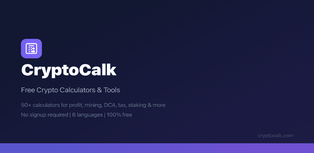 CryptoCalk — 93 Free Crypto Calculators image 1