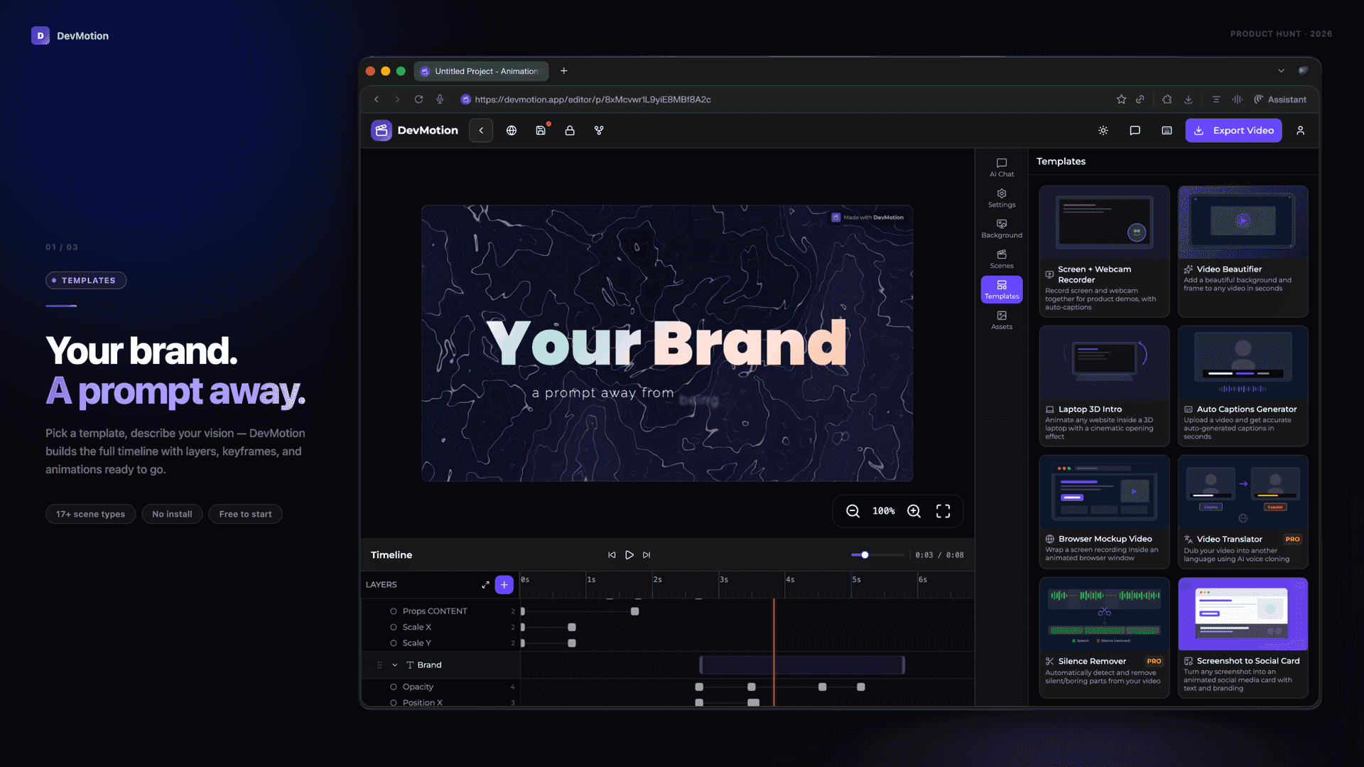DevMotion - AI Video Editor image 2