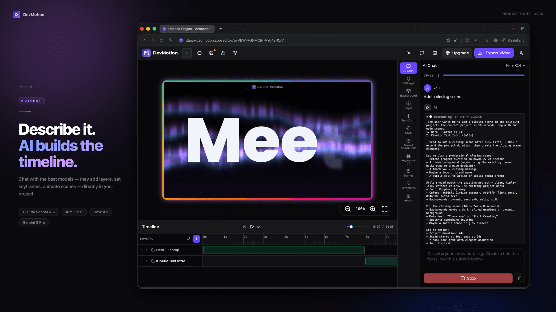 DevMotion - AI Video Editor image 3